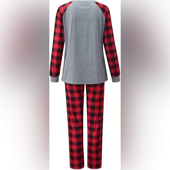 🌟NWT🌟 Red and Gray Plaid Pajama Set - Picture 1 of 4